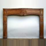 Antique Wood fireplace mantel.18th century period - Reference 0098 Width 5' 5'' Height 3' 8'' ⅛ Antique Wood fireplace mantel.18th century period - Reference 0098 Width 5' 5'' Height 3' 8'' ⅛