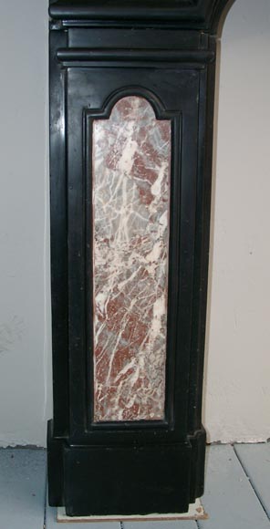 18th century fireplace mantel in two colors of marble-2