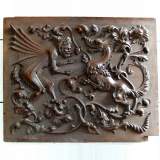 Pair of carved oak panels - Reference 0349 Width 3' 9'' ¼ 115cm Height 3' 1'' 94cm Pair of carved oak panels - Reference 0349 Width 3' 9'' ¼ 115cm Height 3' 1'' 94cm