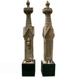 Six wood roof finials  - Reference 0421&nbsp;Width&nbsp;10'' ¼&nbsp;Height&nbsp;4' 8'' ¾