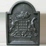 Plaque de cheminée avec des lévriers - Réf.0531