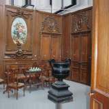 Boiseries d'une salle à manger de château, à decors de chasse. - Réf.0799&nbsp;Largeur&nbsp;550cm&nbsp;Hauteur&nbsp;368cm