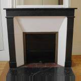 Antique black chimey - Reference 0868&nbsp;Width&nbsp;3' 2'' ¼&nbsp;&nbsp;&nbsp;97cm&nbsp;Height&nbsp;3' 5'' ¾&nbsp;&nbsp;&nbsp;106cm