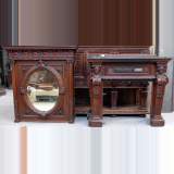 Large Fireplace and trumeau signed Mazaroz - Reference 0888&nbsp;Width&nbsp;5' 6'' ⅛&nbsp;Height&nbsp;10' 2'' ⅞