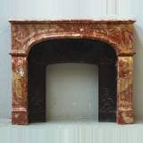 Breche marble fireplace mantel - Reference 0914 Width 4' 11'' 150cm Height 3' 9'' ⅝ 116cm Breche marble fireplace mantel - Reference 0914 Width 4' 11'' 150cm Height 3' 9'' ⅝ 116cm