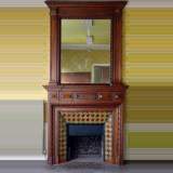Fireplace mantel and overmantel in the Renaissance style - Reference 0971&nbsp;Width&nbsp;4' 11'' ⅞&nbsp;Height&nbsp;9' 7'' ⅜