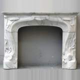 Art Nouveau fireplace mantel - Reference 1051&nbsp;Width&nbsp;4' 10'' ⅝&nbsp;Height&nbsp;3' 7'' ¼