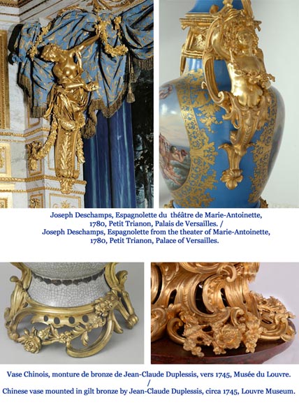 Napoleon III monumental vase in Porcelain of Paris with the Triumph of Venus mounted in gilt bronze with espagnolettes-20