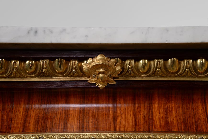 MONBRO (att. to) Pair of cabinets with  espagnolettes in gilt bronze-6