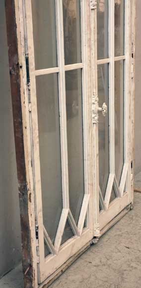 Restoration style wooden and glass double window -6