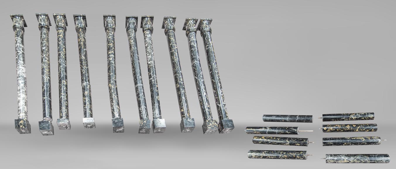 Set of columns made out of Portor marble-0
