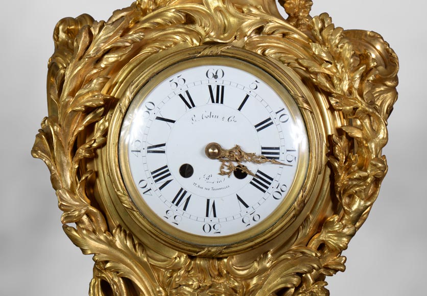 Léon MESSAGÉ (1842-1901) (att. to) - Antique Louis XV style clock-4