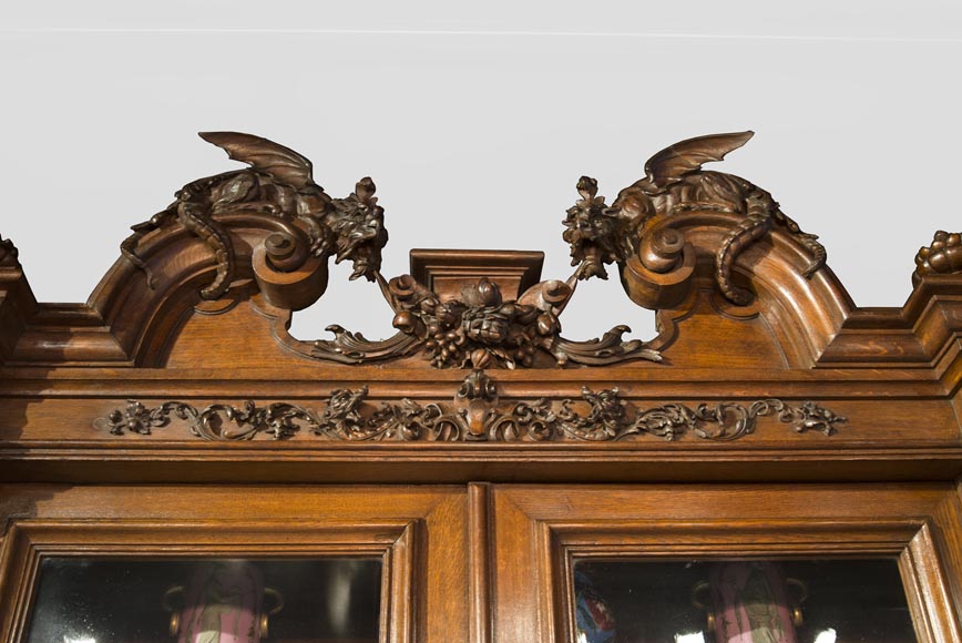 Richly carved Neo-Renaissance style buffet-2