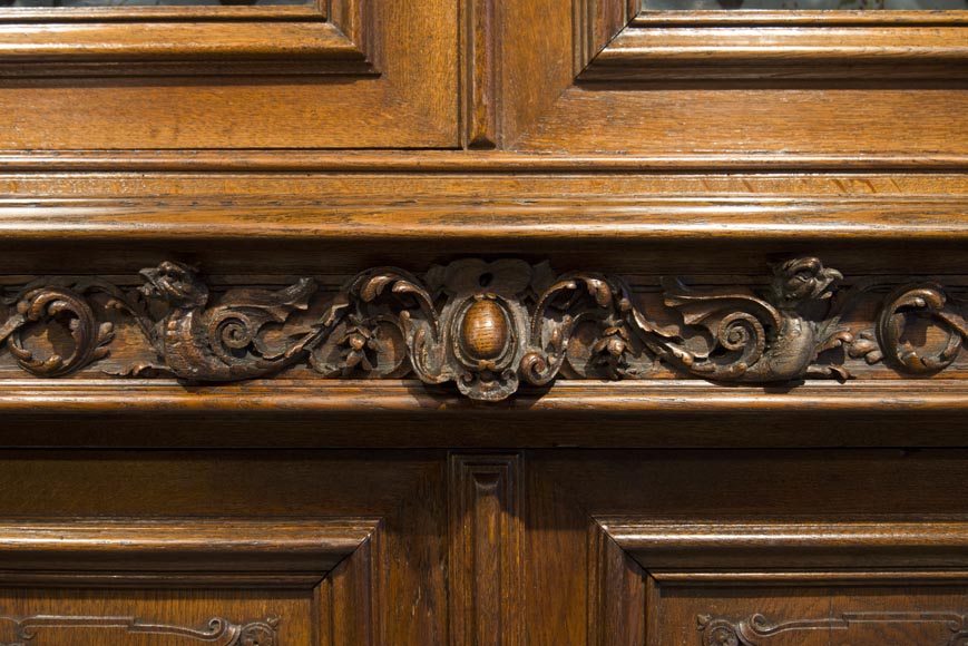 Richly carved Neo-Renaissance style buffet-13