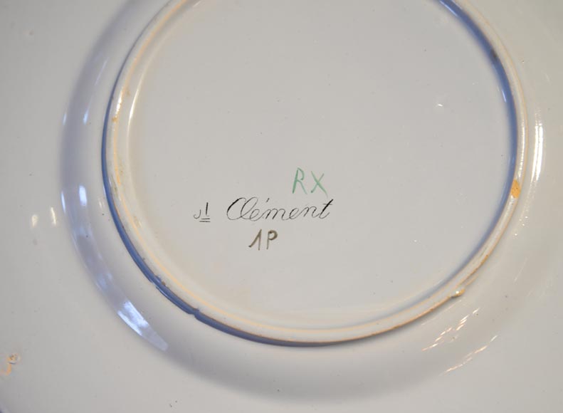 SAINT-CLEMENT manufactory - Plate set with orchids-6