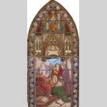 Jesus and the masters stained glass window - Reference 1092 Width 3' 5'' 104cm Height 7' 1'' 216cm Jesus and the masters stained glass window - Reference 1092 Width 3' 5'' 104cm Height 7' 1'' 216cm