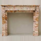 Pink marble fireplace mantel Louis XVI style - Reference 1104 Width 4' 5'' ½ 136cm Height 3' 7'' ¾ 111cm Pink marble fireplace mantel Louis XVI style - Reference 1104 Width 4' 5'' ½ 136cm Height 3' 7'' ¾ 111cm