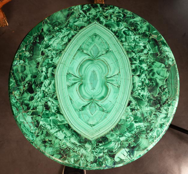 Malachite and gilt bronze gueridon, end of the 19th century-1