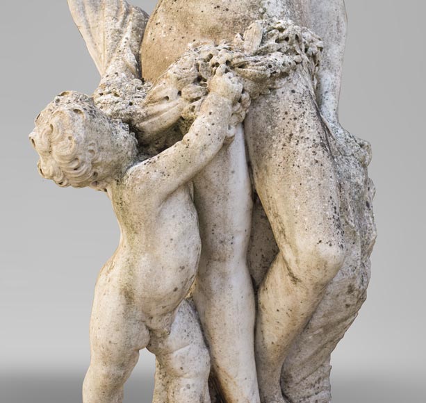 Venus and Cupid, 17th century Dutch sculpture, in Carrara marble-1