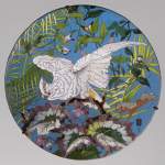 André-Fernand THESMAR (1843-1912) and Ferdinand BARBEDIENNE (1810-1892) - Ornamental japanese style plate