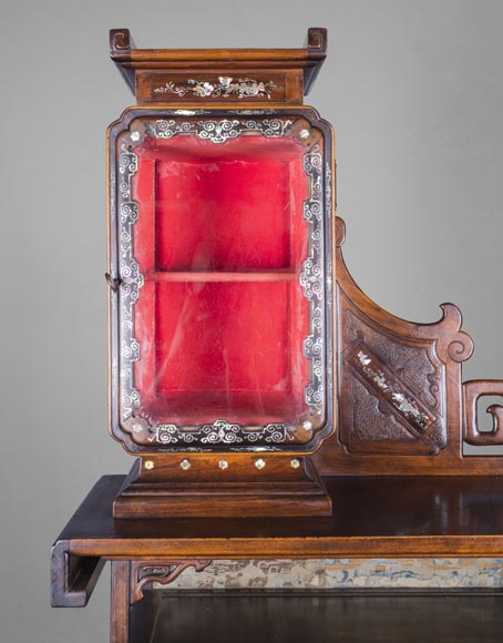 Maison des Bambous Alfred PERRET et Ernest VIBERT (attributed to) - Far Eastern inspired display cabinet-9