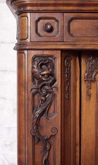 Washbasin cabinet and its mirror in the Far Eastern style-8