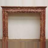 Louis XIV style mantel in Brocatelle marble - Reference 1152 Width 4' 4'' ¾ 134cm Height 3' 6'' ⅛ 107cm Louis XIV style mantel in Brocatelle marble - Reference 1152 Width 4' 4'' ¾ 134cm Height 3' 6'' ⅛ 107cm