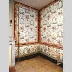 A beautiful set of polychrome wallpaper from a room