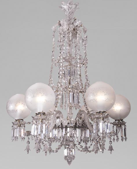 BACCARAT Crystal - Chandelier with six lights-0