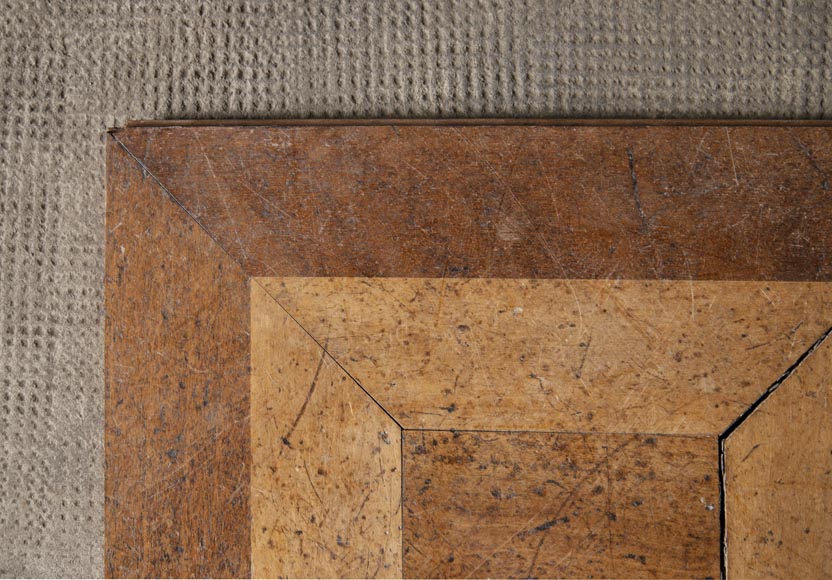 Set of parquet panels of different wood species, from the 20th century-2