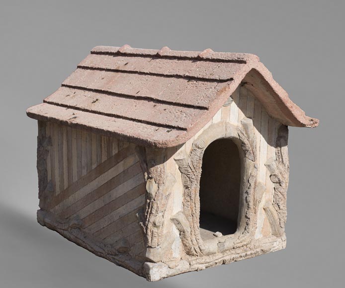 Beautiful cement doghouse in Rocaille style-0