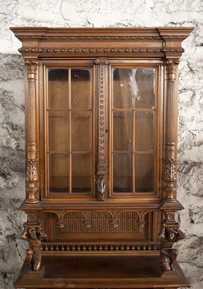 Small Neo-Renaissance style display cabinet-2