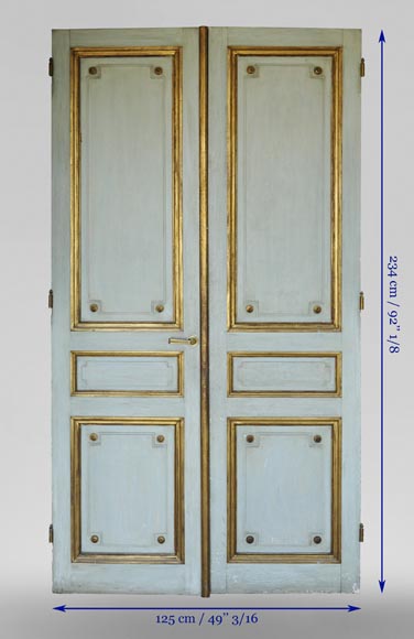 Pair of Louis XVI style double doors-6