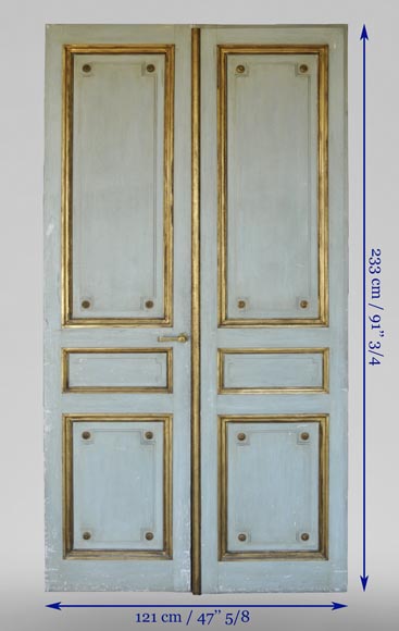 Pair of Louis XVI style double doors-12