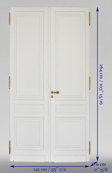 Suite of four Louis XVI style double doors-6