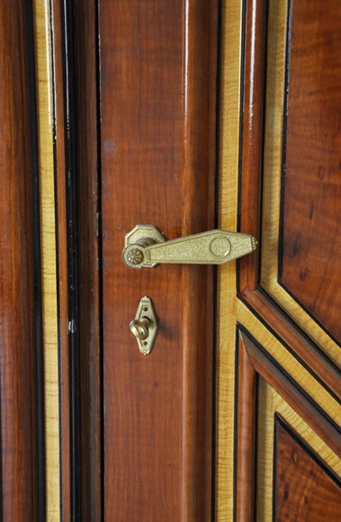 Pair of late 20th century Art Deco style wood trompe l'oeil doors -2