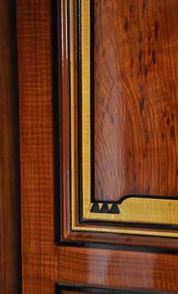 Pair of late 20th century Art Deco style wood trompe l'oeil doors -6