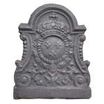 Louis XV period fireback with the coat of arms of France