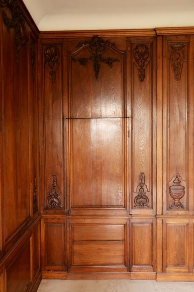 Carved oak woodwork transition style, end of the 19th century-6