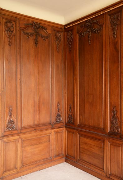 Carved oak woodwork transition style, end of the 19th century-8