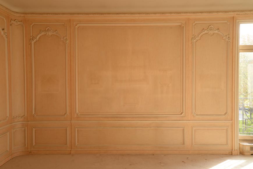 Two Louis XV style paneled rooms, end of the 19th century-10
