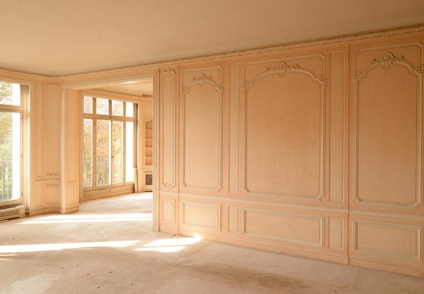 Two Louis XV style paneled rooms, end of the 19th century-13