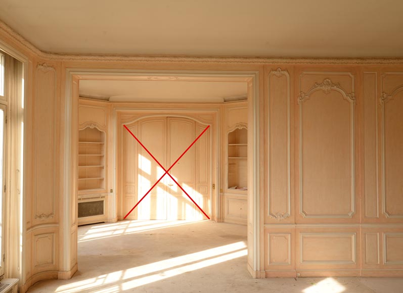 Two Louis XV style paneled rooms, end of the 19th century-14