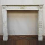 White marble Louis XVI mantel