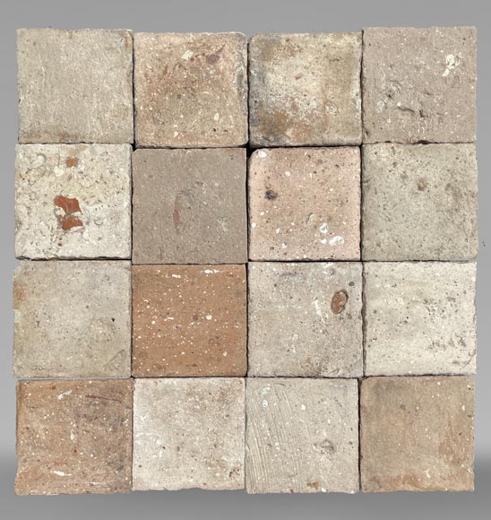 Set of around 12,5 m² of terracotta floor tiles-0