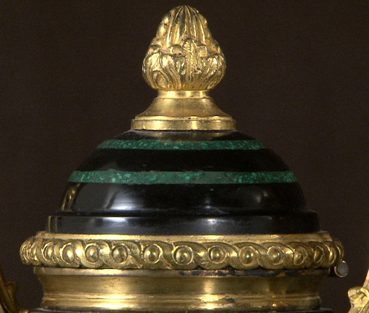 TAHAN: Malachite and Marble Inkwell-7