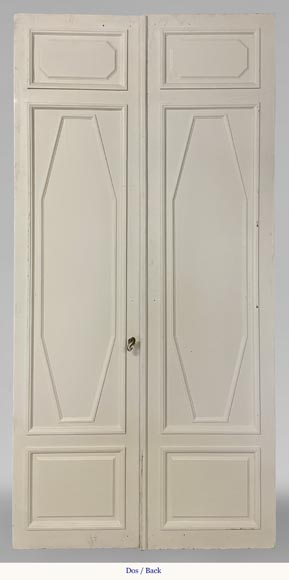 Important lot of 7 Louis XV style double doors-12