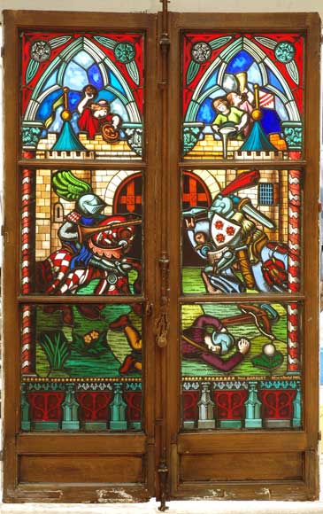 Stained_Glass_window_Neo_Gothic_knights_in_battle.jpg