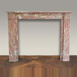 Marble Louis XVI mantel - Reference 1332 Width 4' 5'' ⅛ Height 3' 6'' ½ Marble Louis XVI mantel - Reference 1332 Width 4' 5'' ⅛ Height 3' 6'' ½