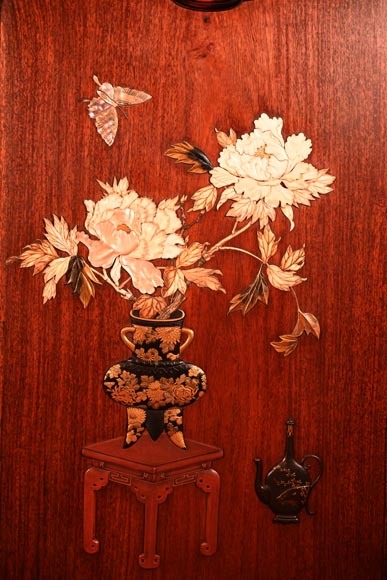 Gabriel VIARDOT, Japanese style support unit with bouquet, 1888-4
